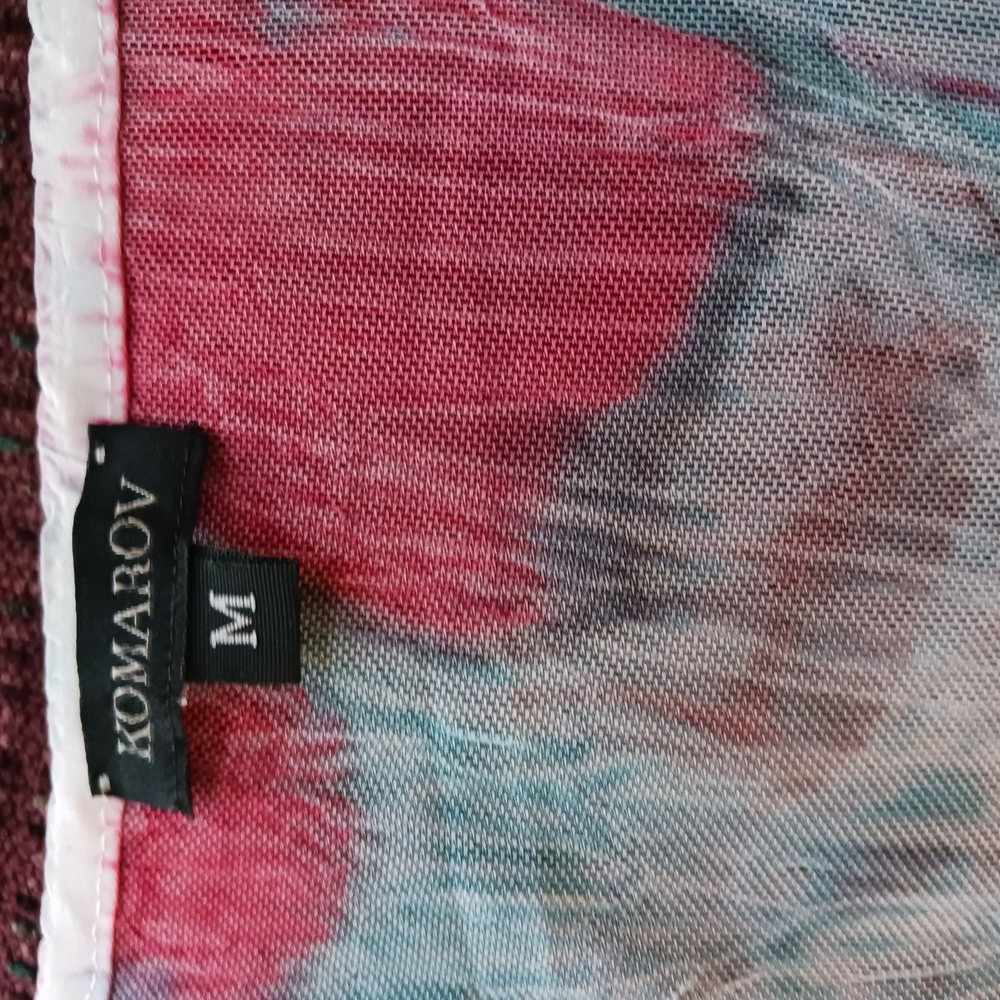 Komarov Floral Mesh Top